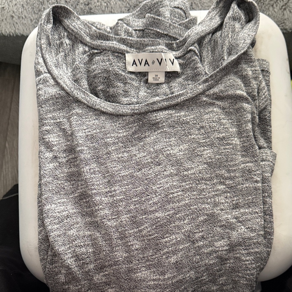 Ava & Viv Women's Heather Gray Tunic